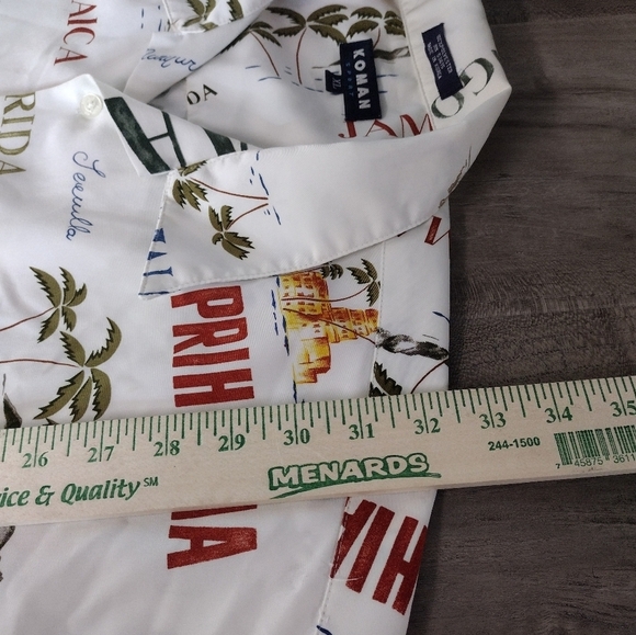 Koman Sport men's tropical Hawaiian short sleeve size XL - Picture 9 of 9